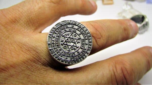 anel tetragrammaton aro liso Prata Ojoalheiro 2 scaled